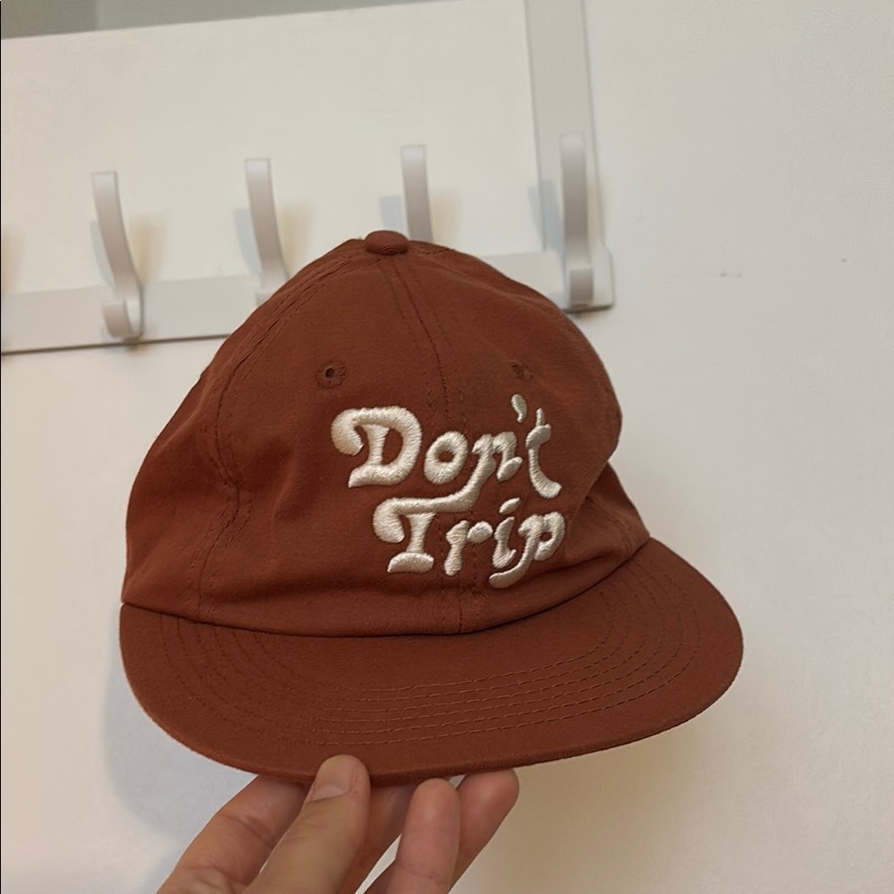 Free & Easy LA, Brown Cap with Embroidered Text, Inspired by Mac Miller